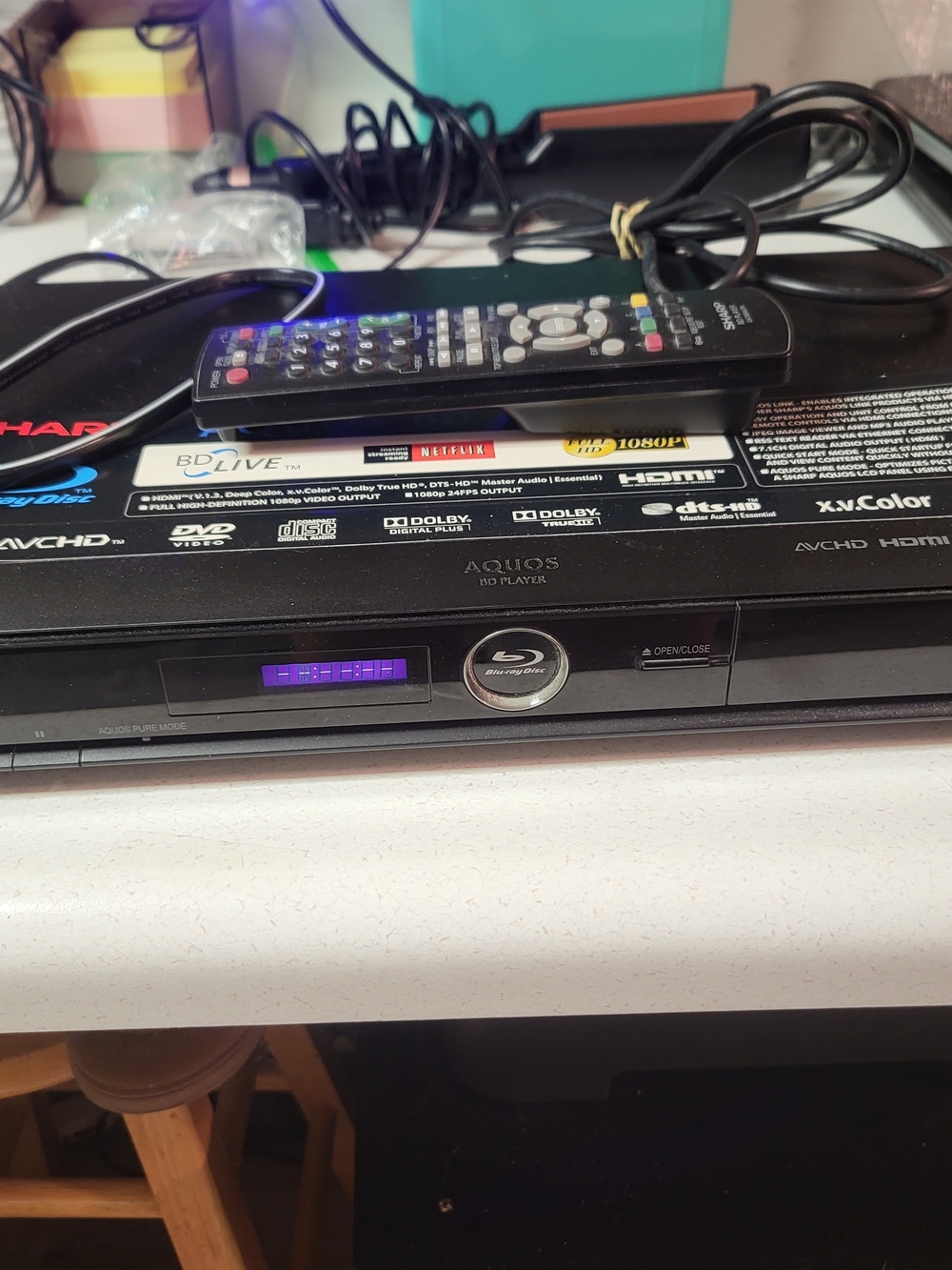 Sharp Aquos Blu-Ray/DVD Player BD-HP22U(A) | W/Remote Excellent condition.